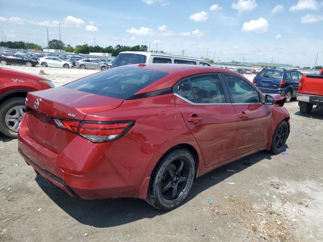 3N1AB8CV8MY243591 - 2021 NISSAN SENTRA SV MAROON photo 3