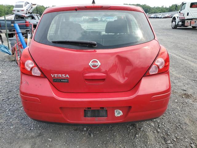 3N1BC1CP0CL367277 - 2012 NISSAN VERSA S RED photo 6