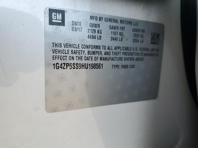 1G4ZP5SS9HU198561 - 2017 BUICK LACROSSE ESSENCE Ağ foto 12