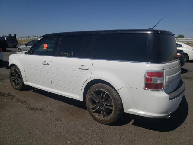 2FMGK5C83EBD26917 - 2014 FORD FLEX SEL WHITE photo 2