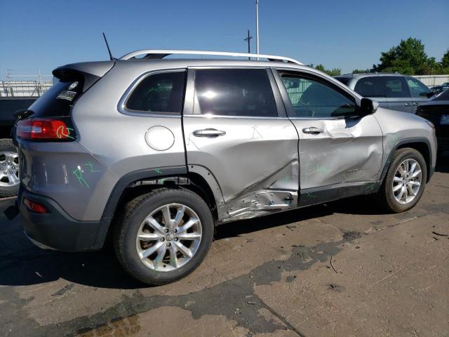 1C4PJMDS7GW155862 - 2016 JEEP CHEROKEE LIMITED SILVER photo 3