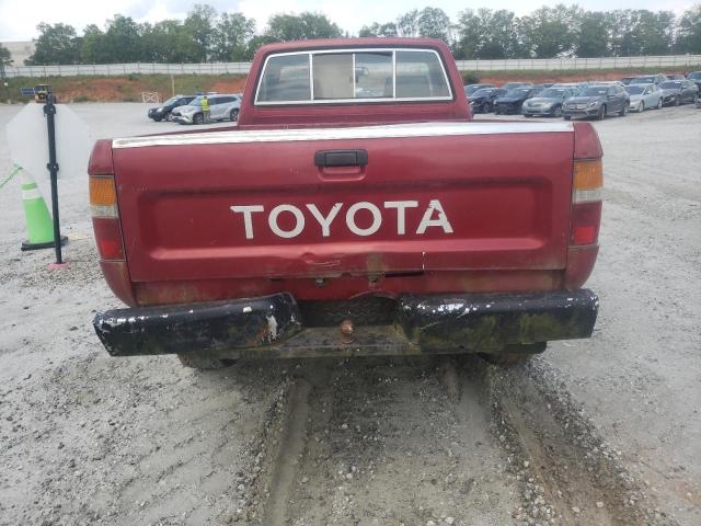 JT4RN01P6M7045770 - 1991 TOYOTA PICKUP 1/2 TON SHORT WHEELBASE DLX BURGUNDY photo 6