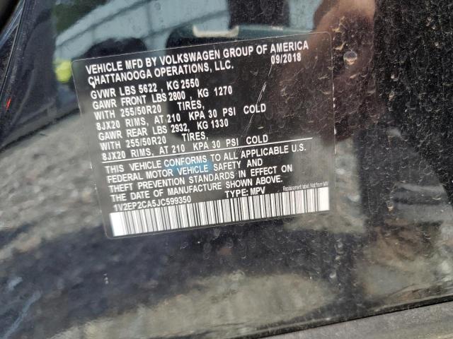 1V2EP2CA5JC599350 - 2018 VOLKSWAGEN ATLAS SEL Qara foto 13