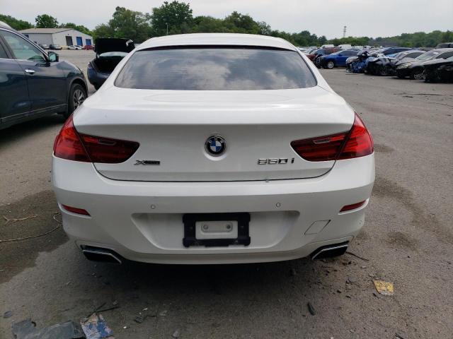 WBA6B4C58ED760242 - 2014 BMW 650 XI GRAN COUPE WHITE photo 6