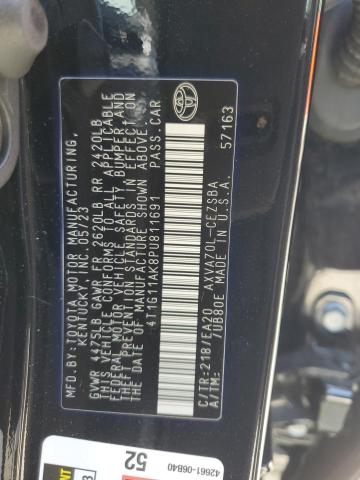 4T1G11AK8PU811691 - 2023 TOYOTA CAMRY SE NIGHT SHADE BLACK photo 12