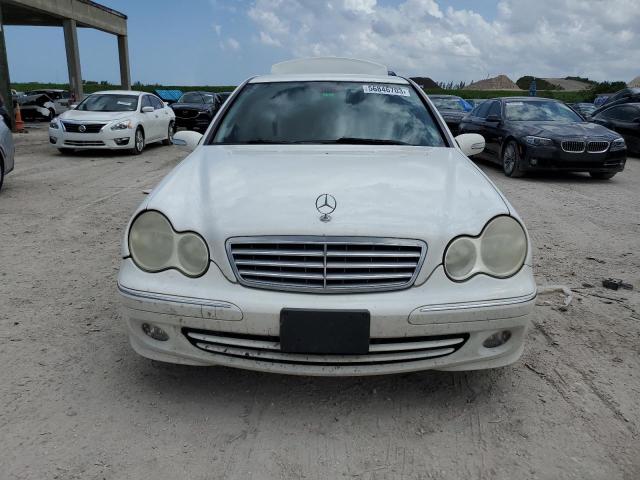 WDBRF92HX6F740981 - 2006 MERCEDES-BENZ C280 280 4MATIC WHITE photo 5