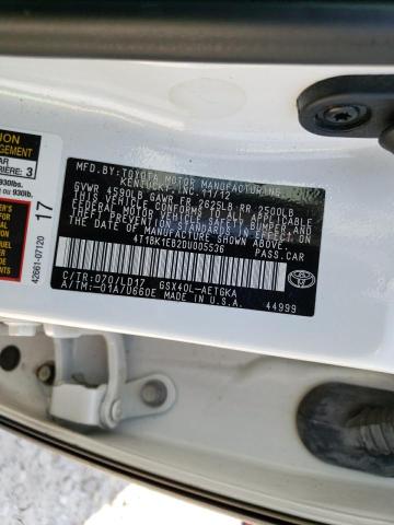 4T1BK1EB2DU005536 - 2013 TOYOTA AVALON BASE 白色 照片 13