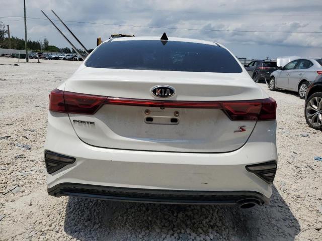 3KPF34AD8KE127275 - 2019 KIA FORTE GT LINE WHITE photo 6