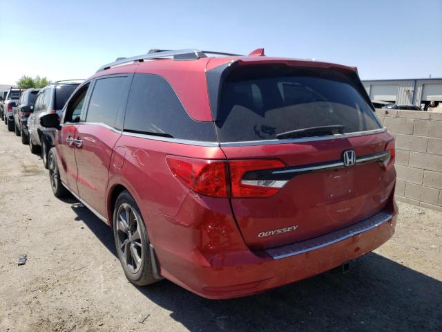 5FNRL6H91NB006273 - 2022 HONDA ODYSSEY ELITE RED photo 2