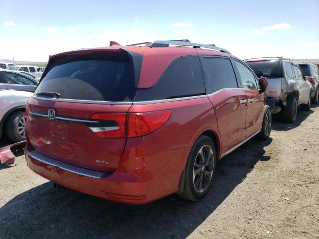 5FNRL6H91NB006273 - 2022 HONDA ODYSSEY ELITE RED photo 3