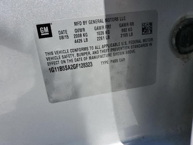 1G11B5SA2GF128323 - 2016 CHEVROLET MALIBU LIM LS SILVER photo 12