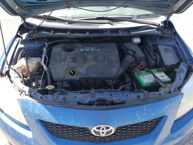 1NXBU40E79Z134036 - 2009 TOYOTA COROLLA BASE BLUE photo 11