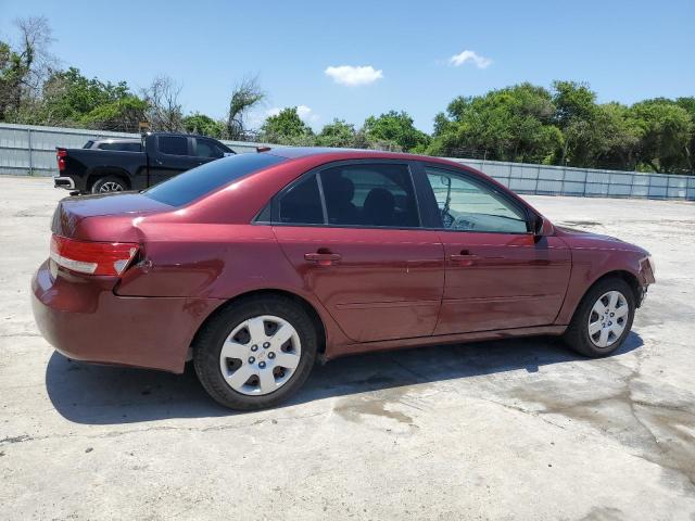 5NPET46C98H325850 - 2008 HYUNDAI SONATA GLS MAROON photo 3