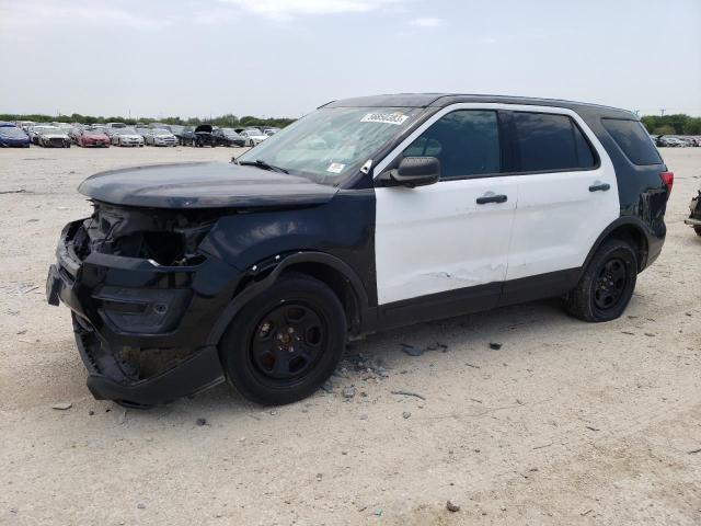 1FM5K8AR1JGC75568 - 2018 FORD EXPLORER POLICE INTERCEPTOR WHITE photo 1
