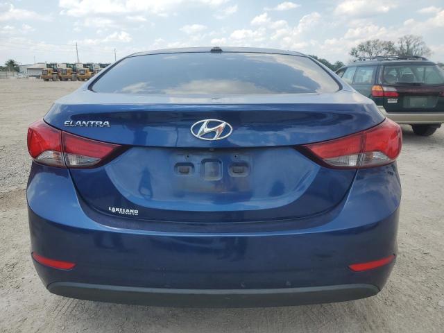 5NPDH4AE1GH749642 - 2016 HYUNDAI ELANTRA SE BLUE photo 6