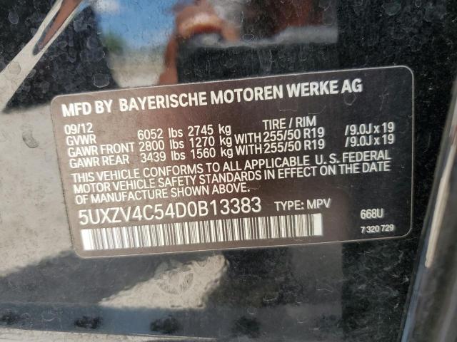 5UXZV4C54D0B13383 - 2013 BMW X5 XDRIVE35I BLACK photo 13