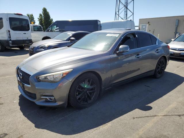 JN1BV7AP6EM687003 - 2014 INFINITI Q50 BASE GRAY photo 1