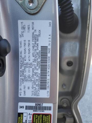 5TFJX4GN5FX044214 - 2015 TOYOTA TACOMA DOUBLE CAB PRERUNNER SILVER photo 12