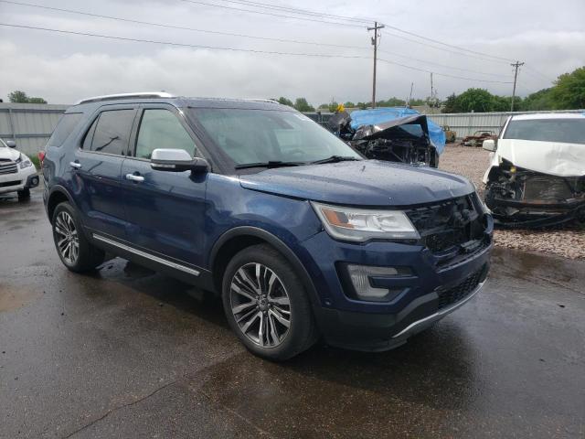 1FM5K8HT9GGA56528 - 2016 FORD EXPLORER PLATINUM BLUE photo 4