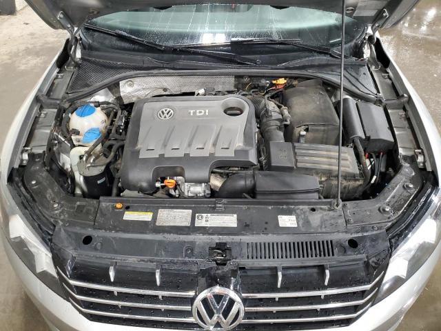 1VWBN7A34CC040495 - 2012 VOLKSWAGEN PASSAT SE SILVER photo 11