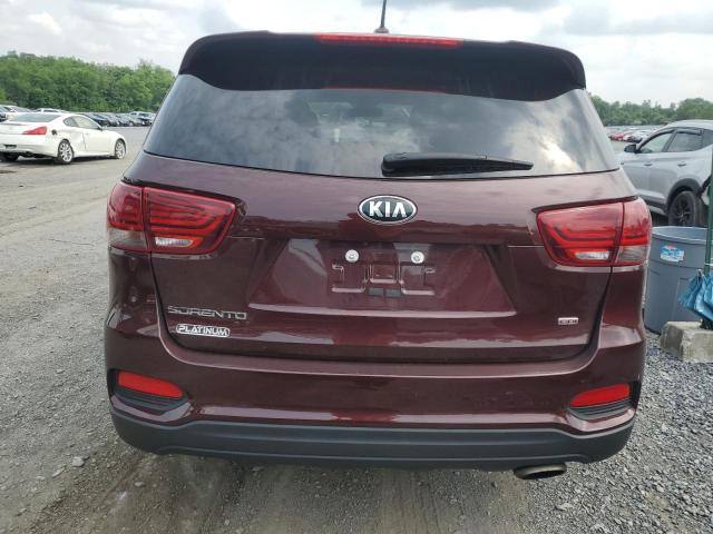 5XYPGDA33LG655763 - 2020 KIA SORENTO L BURGUNDY photo 6