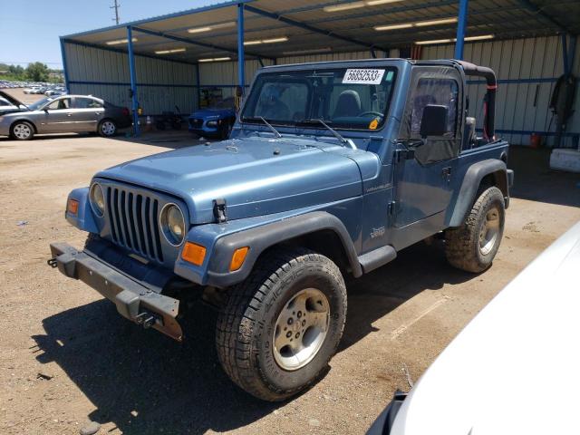 1J4FY29P6WP804411 - 1998 JEEP WRANGLER / SE BLUE photo 1