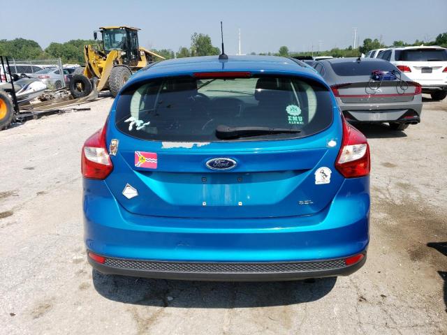 1FAHP3M25CL312089 - 2012 FORD FOCUS SEL BLUE photo 6