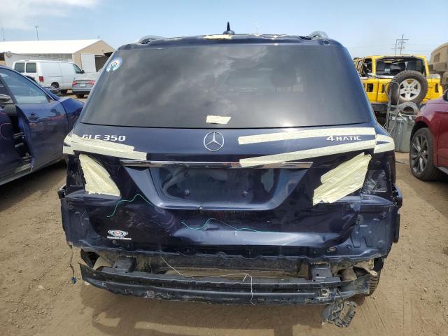 4JGDA5HB7GA664233 - 2016 MERCEDES-BENZ GLE 350 4MATIC BLUE photo 6