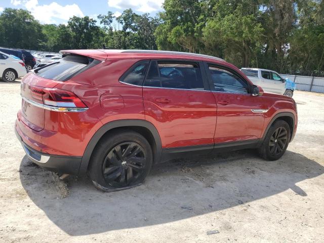 1V2JC2CA6NC210327 - 2022 VOLKSWAGEN ATLAS CROS SE RED photo 3