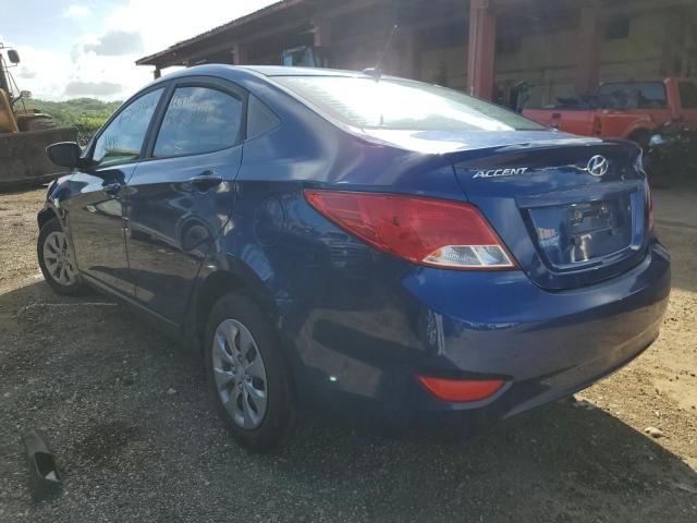 KMHCT4AE0GU124726 - 2016 HYUNDAI ACCENT SE BLUE photo 2