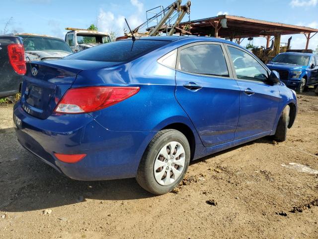 KMHCT4AE0GU124726 - 2016 HYUNDAI ACCENT SE BLUE photo 3