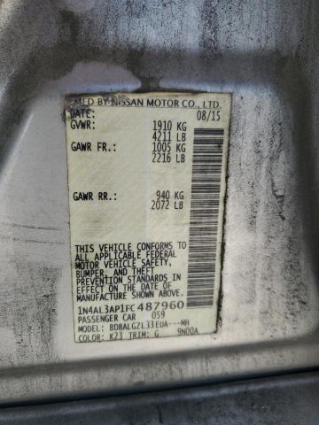 1N4AL3AP1FC487960 - 2015 NISSAN ALTIMA 2.5 SILVER photo 12