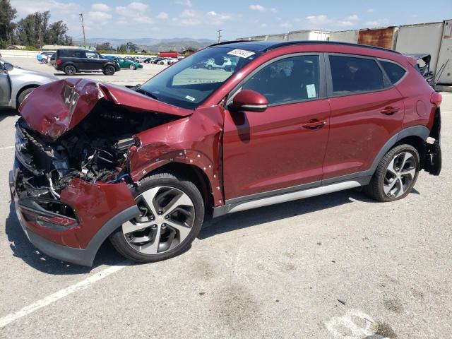 KM8J33A2XJU794413 - 2018 HYUNDAI TUCSON VALUE MAROON photo 1