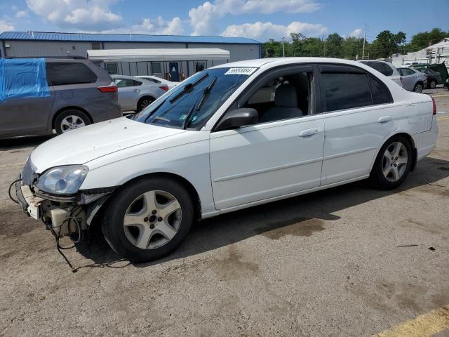 1HGES16521L052806 - 2001 HONDA CIVIC LX WHITE photo 1