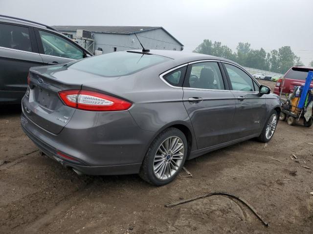 3FA6P0LU4ER128243 - 2014 FORD FUSION SE HYBRID GRAY photo 3