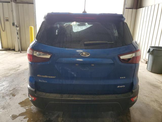 MAJ6S3JL2KC254945 - 2019 FORD ECOSPORT SES BLUE photo 6