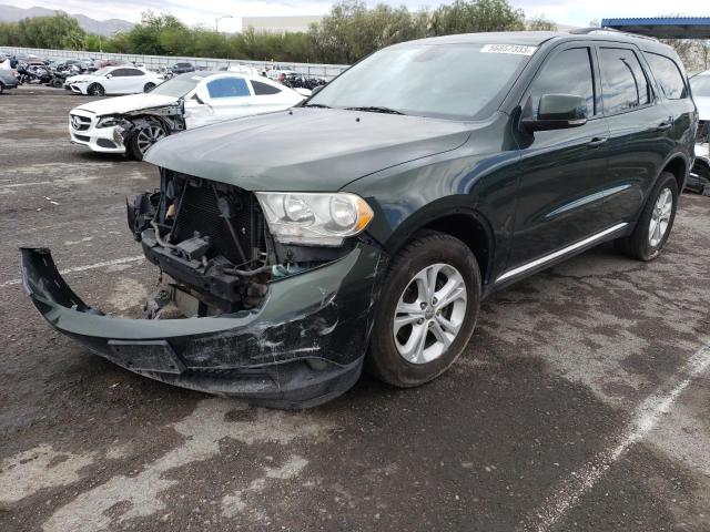 1D4RE4GG5BC733491 - 2011 DODGE DURANGO CREW GREEN photo 1