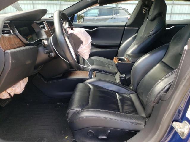 5YJSA1E25HF199677 - 2017 TESLA MODEL S BLUE photo 7