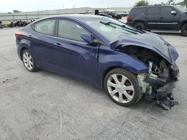 5NPDH4AE2DH276457 - 2013 HYUNDAI ELANTRA GLS BLUE photo 4