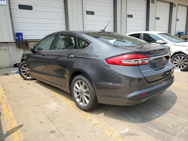 3FA6P0H71HR397002 - 2017 FORD FUSION SE GRAY photo 2