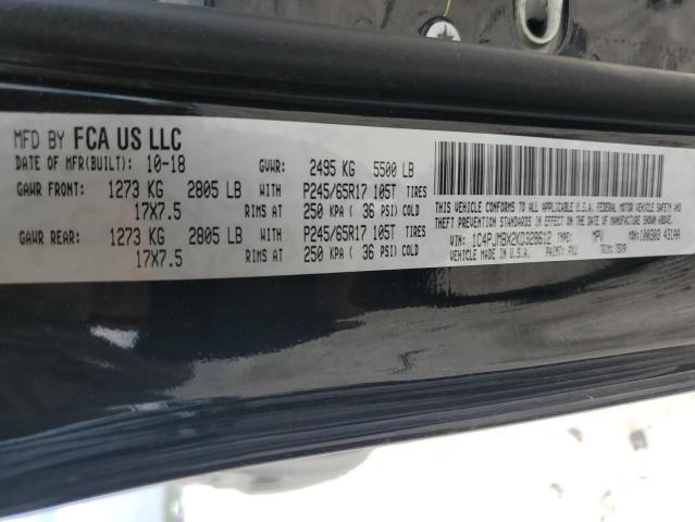 1C4PJMBX2KD328612 - 2019 JEEP CHEROKEE TRAILHAWK BLACK photo 13