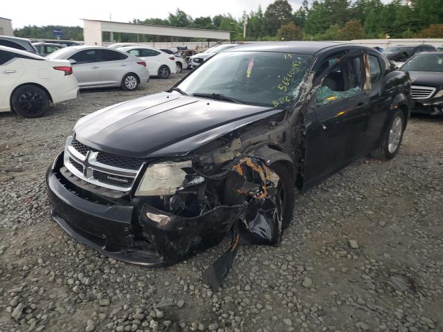 1B3BD4FB6BN563252 - 2011 DODGE AVENGER EXPRESS BLACK photo 1