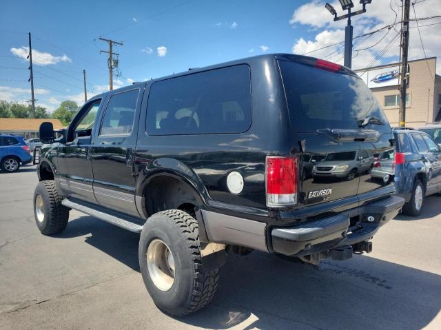 1FMNU41S81EB17651 - 2001 FORD EXCURSION XLT BLACK photo 3