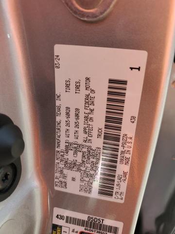 5TFNA5AB7RX035218 - 2024 TOYOTA TUNDRA CREWMAX PLATINUM Күміс фото 12