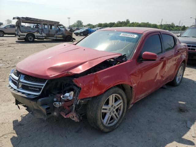 1B3BD1FB5BN584947 - 2011 DODGE AVENGER MAINSTREET RED photo 1