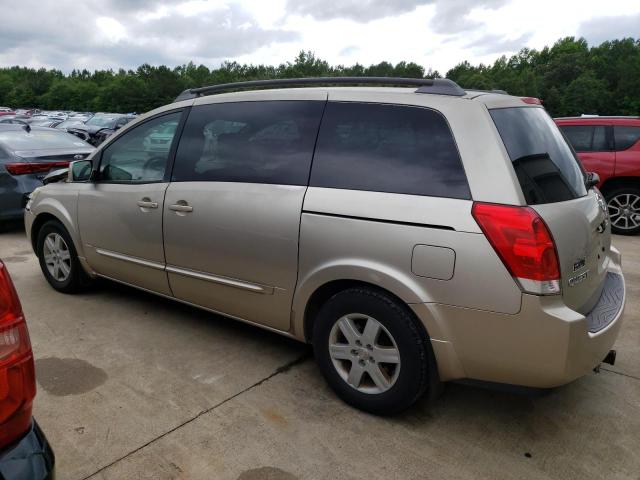 5N1BV28U24N327744 - 2004 NISSAN QUEST S TAN photo 2