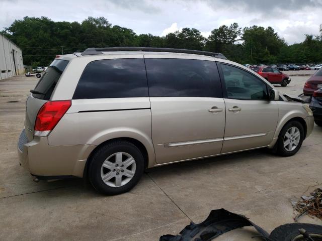 5N1BV28U24N327744 - 2004 NISSAN QUEST S TAN photo 3