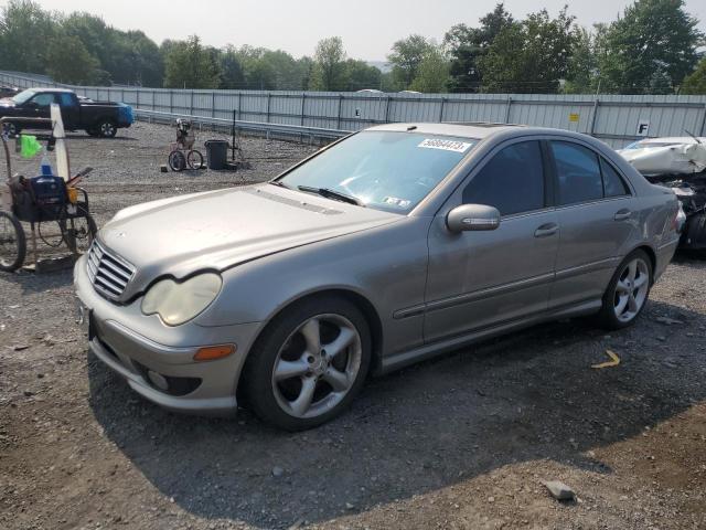 WDBRF40J55F624725 - 2005 MERCEDES-BENZ C 230K SPORT SEDAN BEIGE photo 1