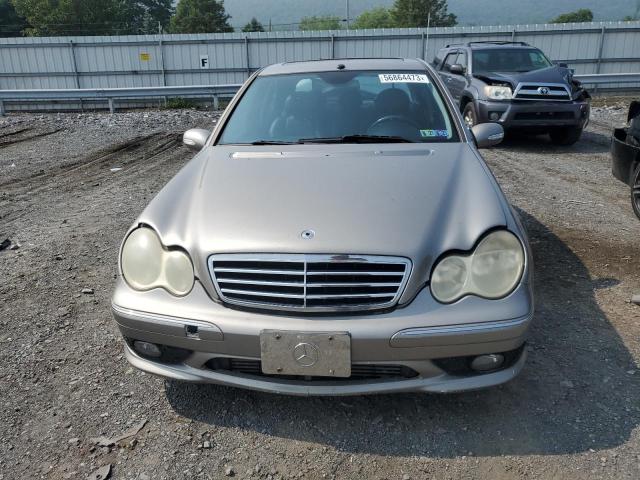 WDBRF40J55F624725 - 2005 MERCEDES-BENZ C 230K SPORT SEDAN BEIGE photo 5