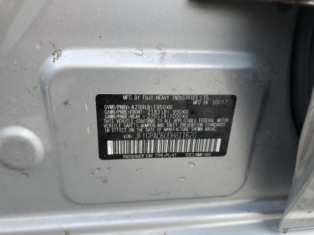 JF1GPAC60DH811620 - 2013 SUBARU IMPREZA PREMIUM SILVER photo 13